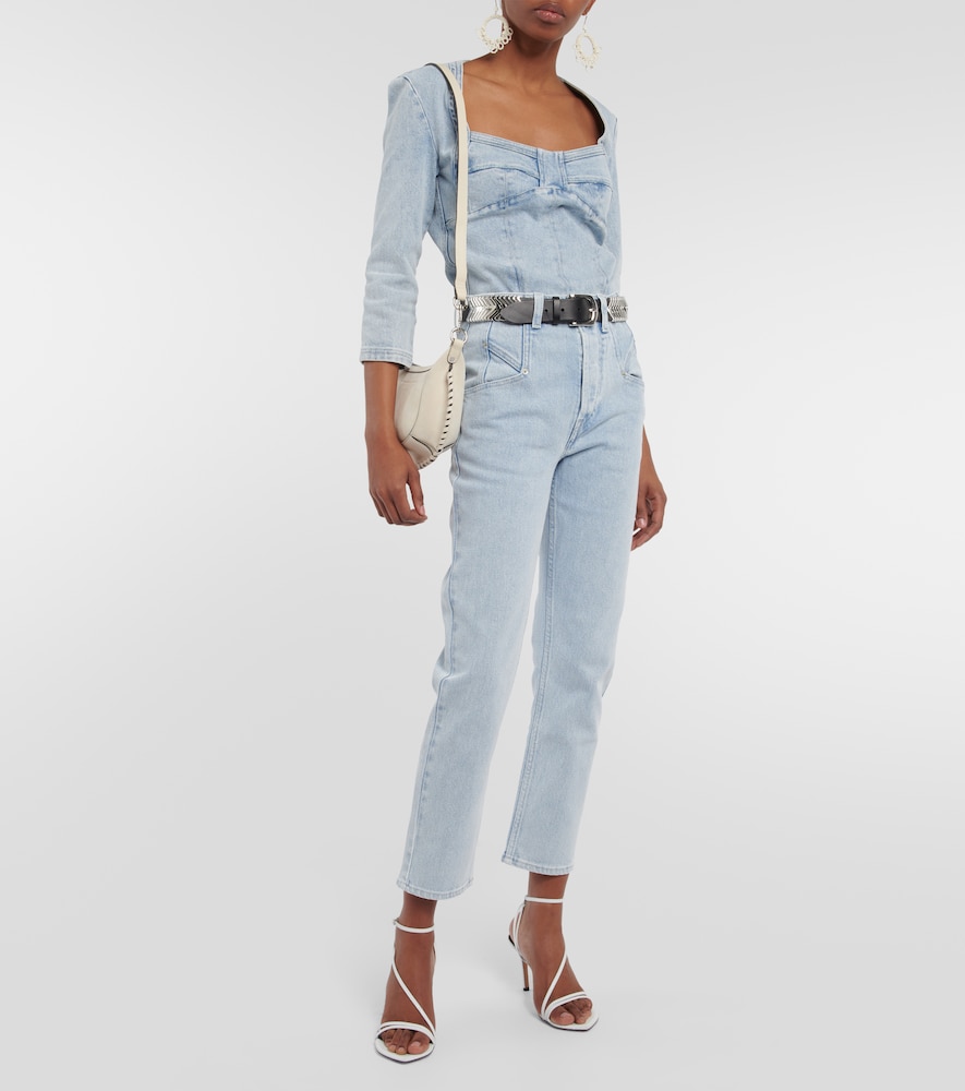 Vania bleached denim top