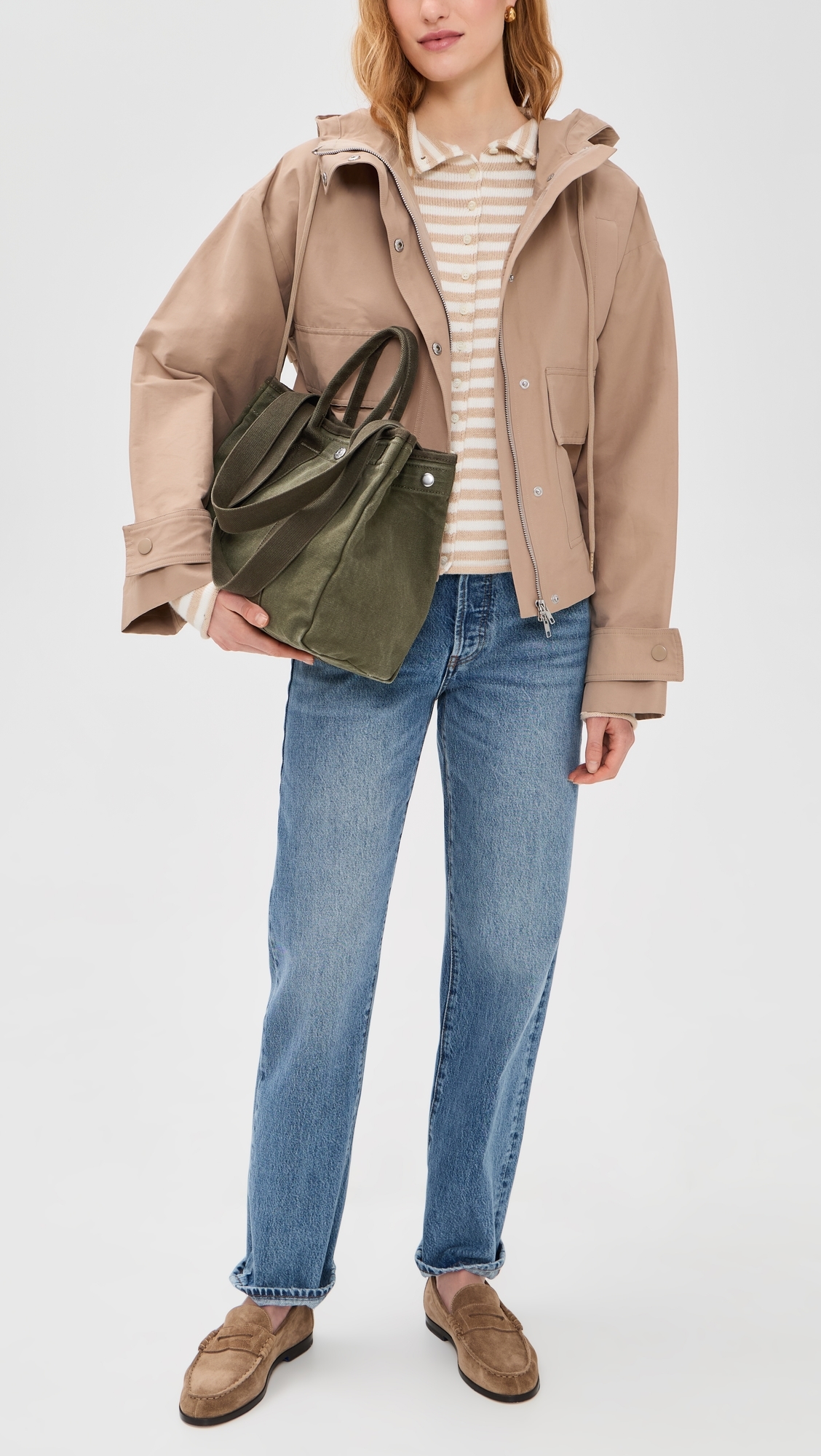 The Perfect Daily Tote Military Olive One Size