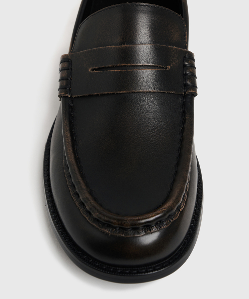 UNIFORM Wide Loafer Vintage Brown
