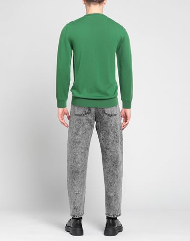 Heritage Man Sweater Green Size 36 Merino Wool
