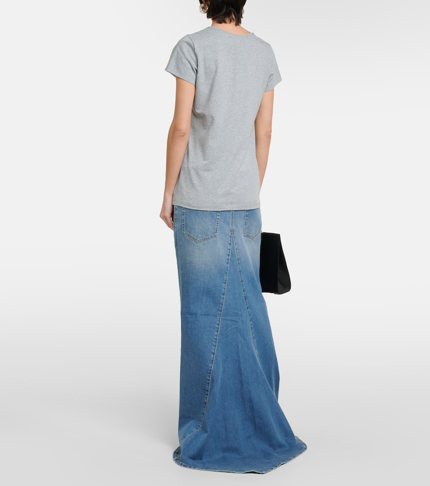 Cotton-blend jersey T-shirt