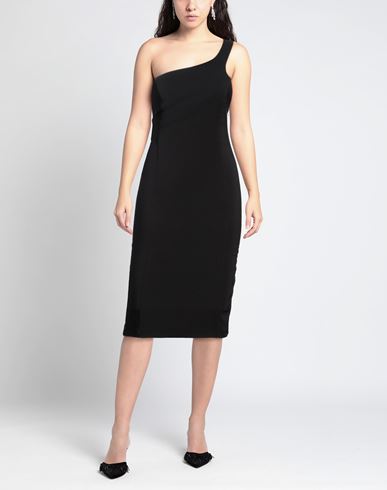 Olla Parég Woman Midi dress Black Size 8 Polyester, Elastane