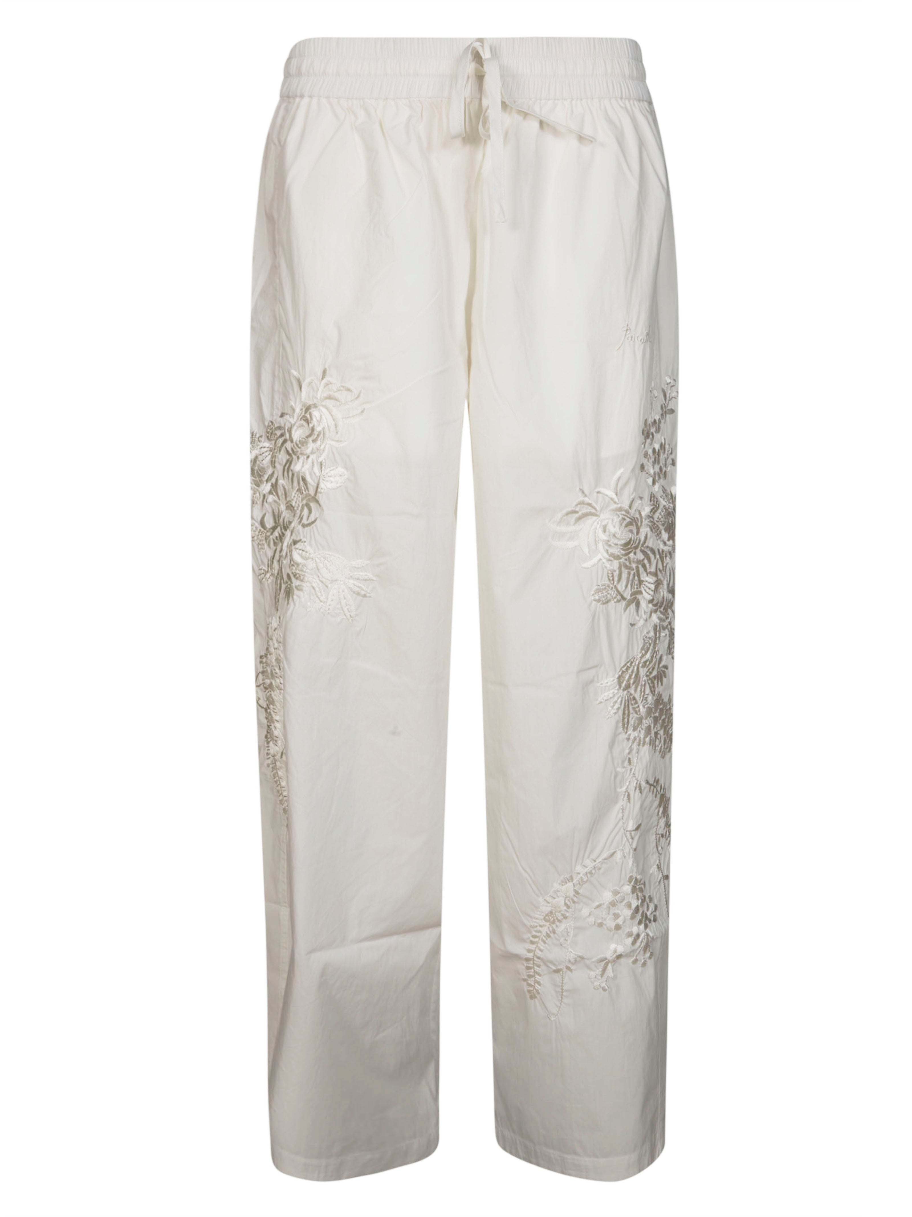 Trousers with Embroidery