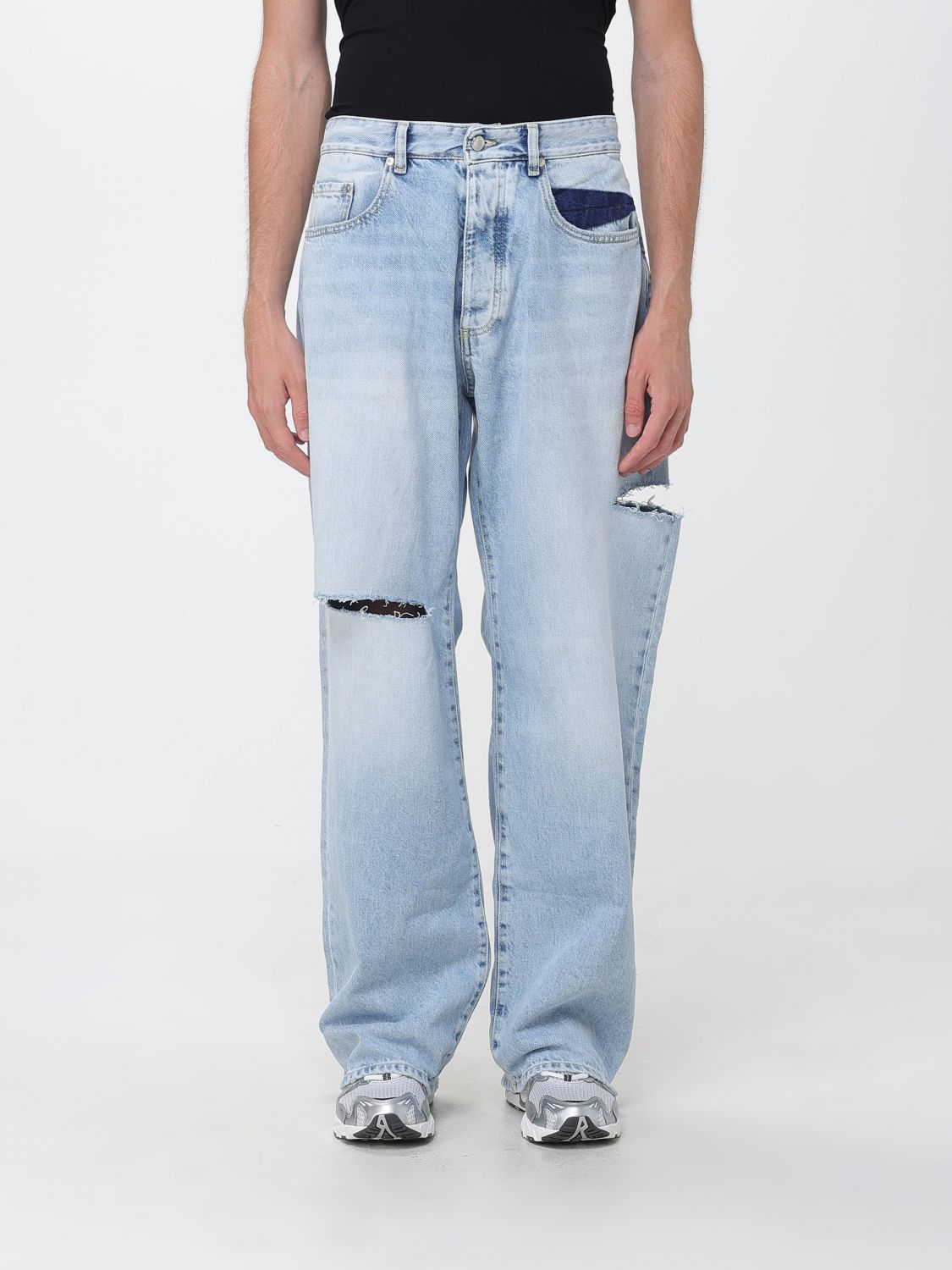 Jeans Men color Stone Washed