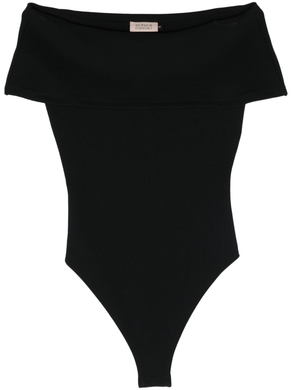 Ellipse off-shoulder bodysuit - Black