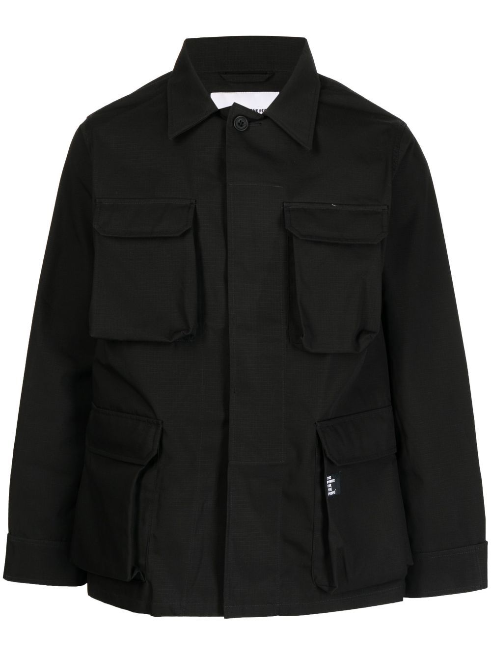 Cargo bomber jacket - Black