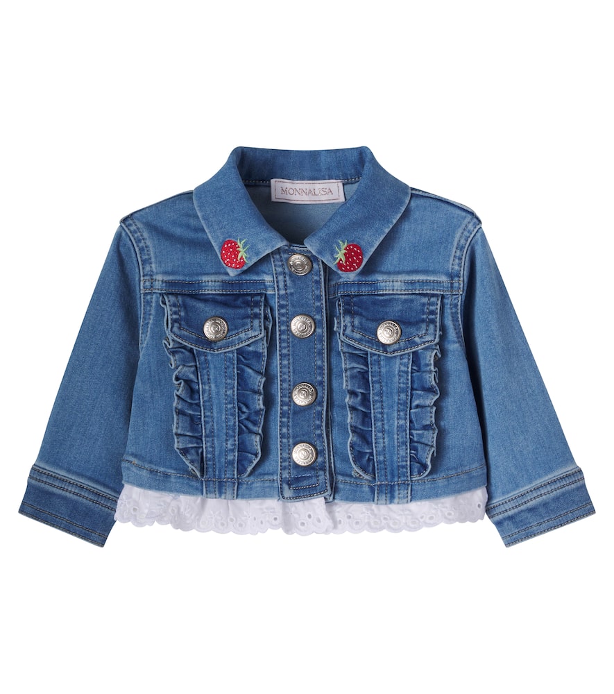 X Disney baby embroidered denim jacket