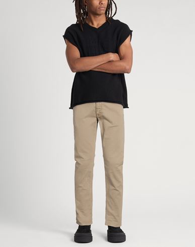Man Pants Light brown Size 32 Cotton, Elastane