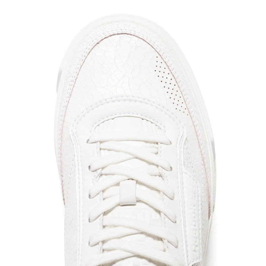 Club C LTD Cracked Leather Low-Top Sneakers