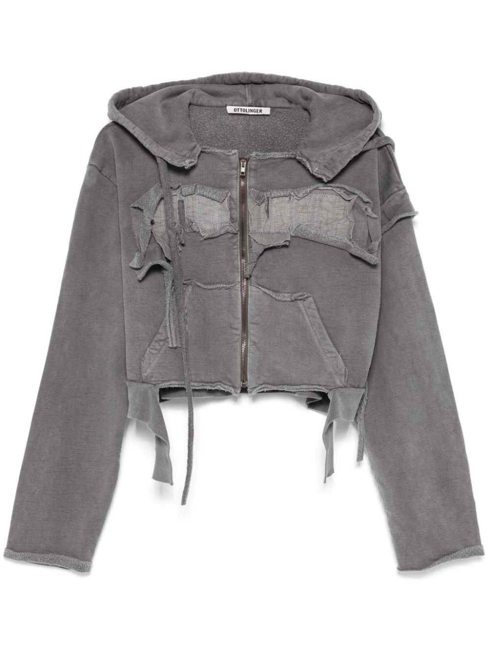 Distressed hoodie - Grey