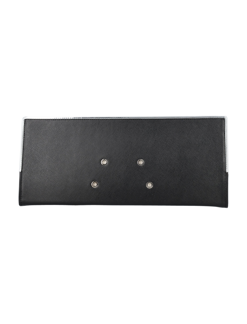 Black Binder clutch