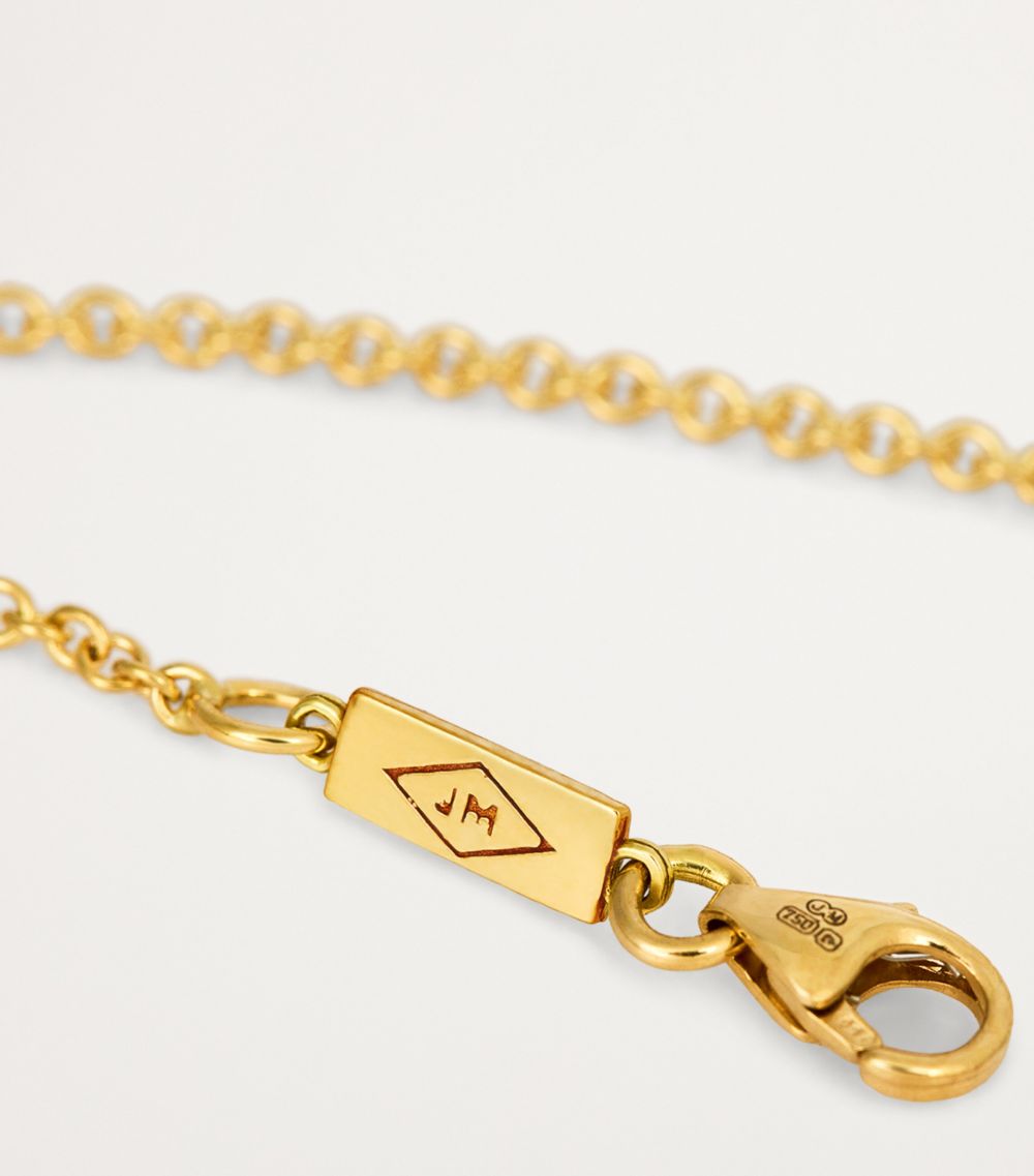 Yellow Gold And Diamond Infinity Chain Bracelet