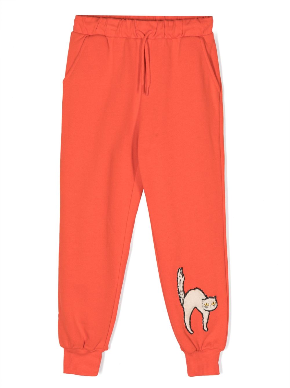 Angry Cat organic-cotton track pants - Red