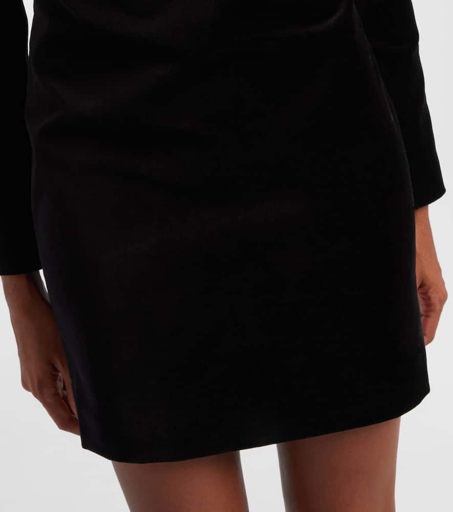 Danee embellished velvet minidress