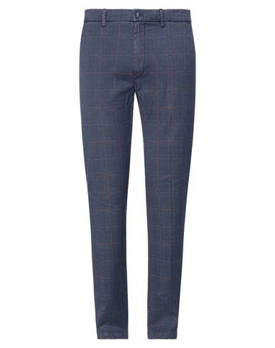 Man Pants Midnight blue Size 36 Cotton, Linen, Elastane