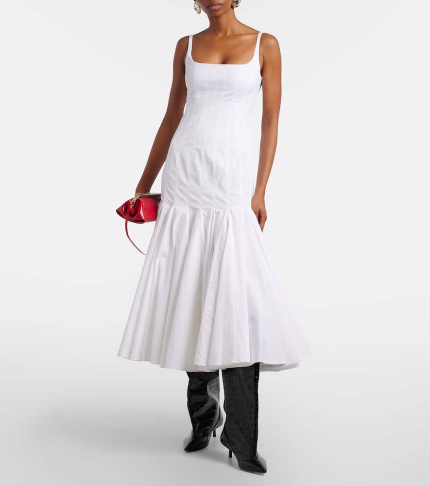 Cotton midi dress