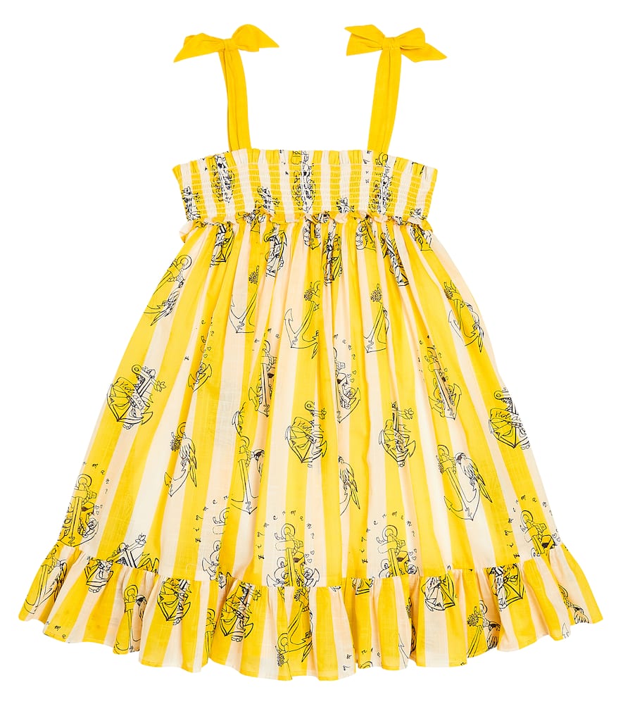 Zimmermann Kids Alight striped cotton dress