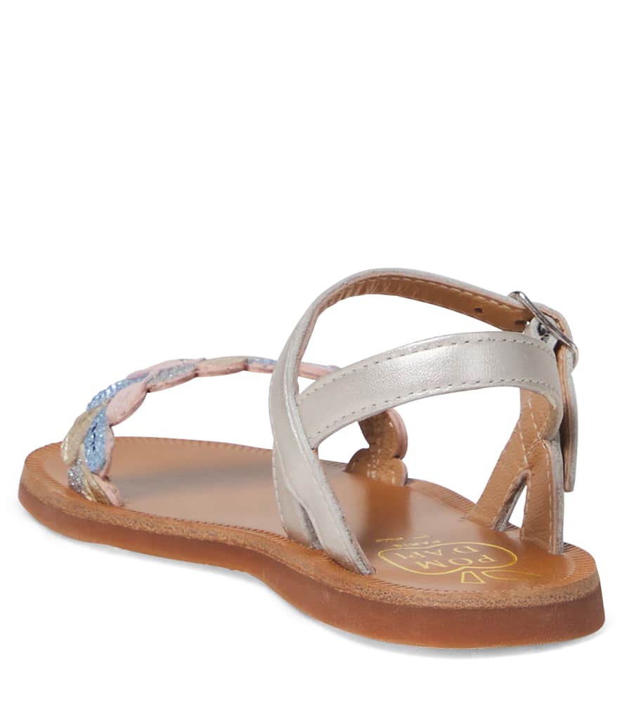 Plagette Ferns embellished leather sandals