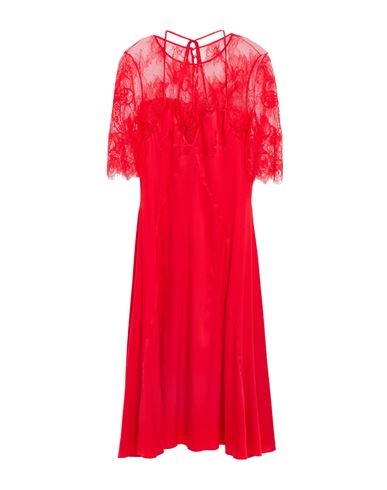 Woman Midi dress Red Size 4 Silk, Elastane