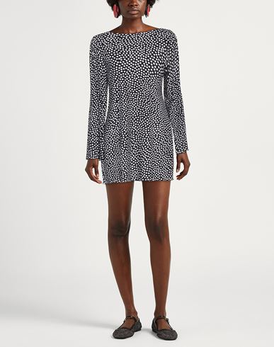 Woman Mini dress Black Size M Polyamide, Elastane