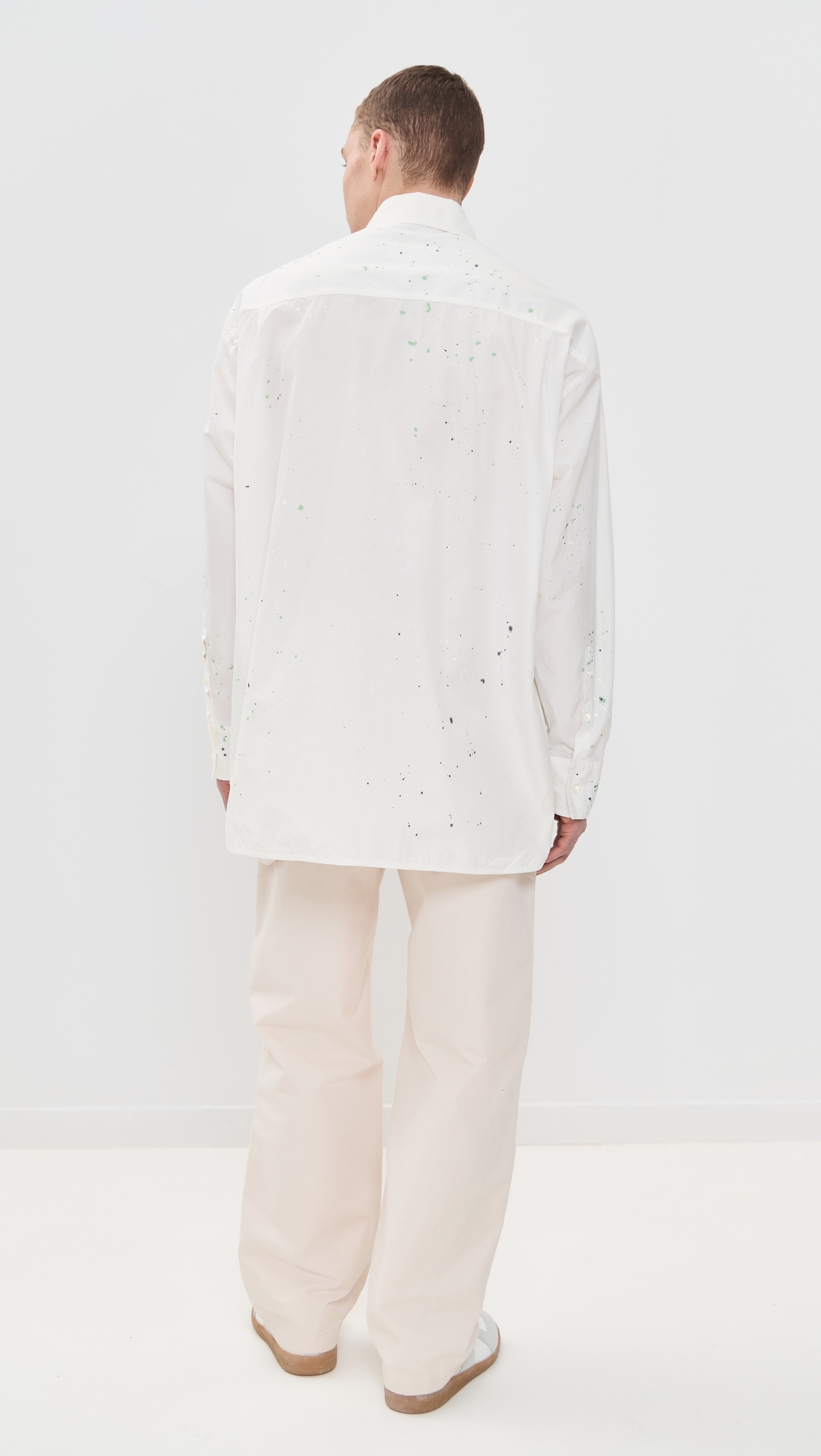 MM6 Maison Margiela Paint Splatter Shirt Off White