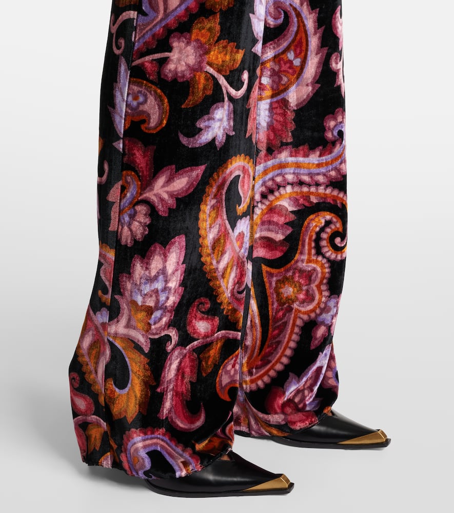 Jacquard straight pants