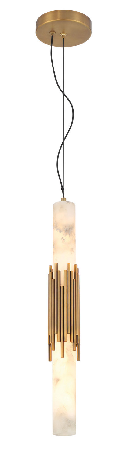 Antique Brass LED Pendant from the Venna Collection