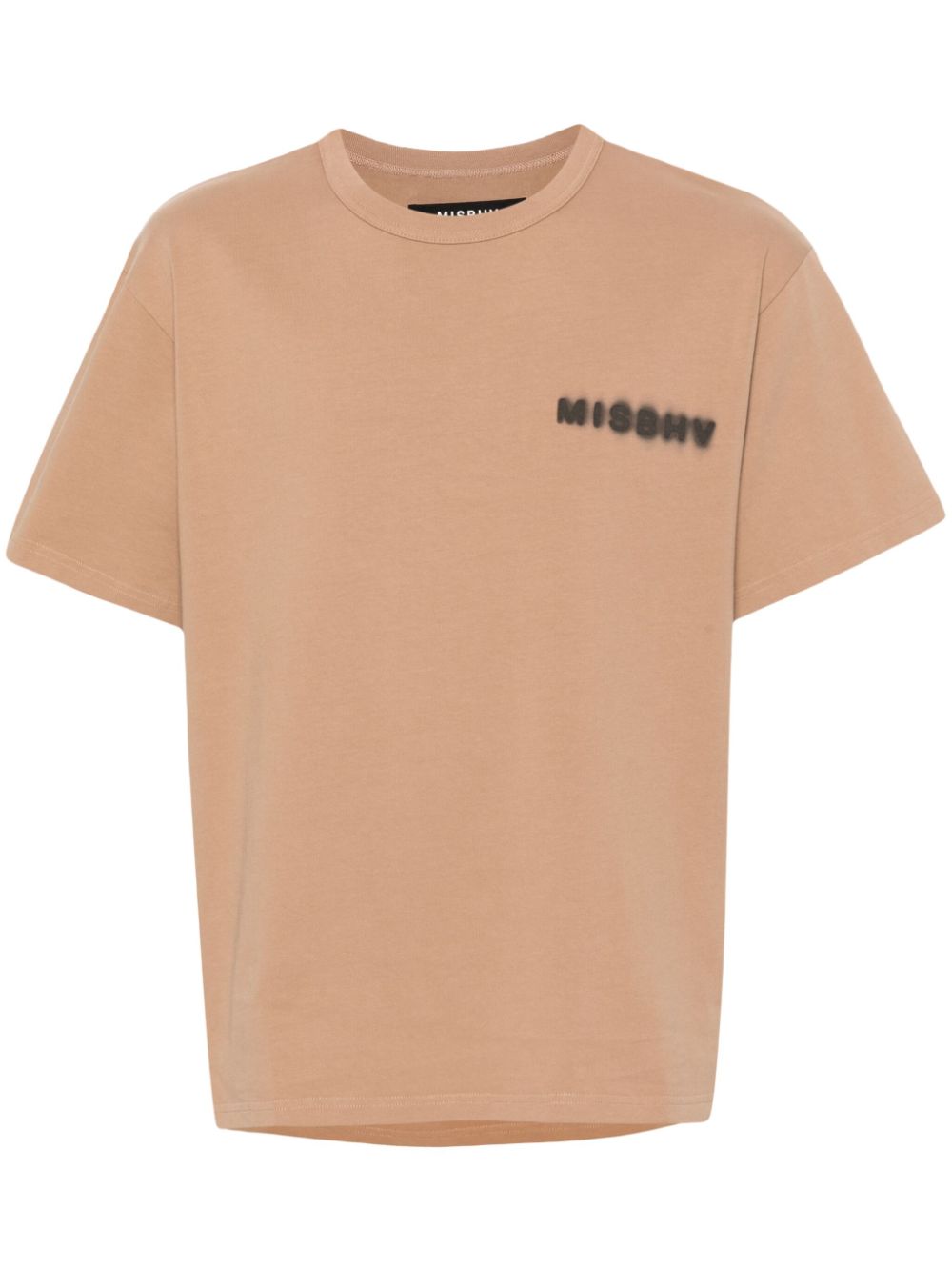 Logo-print cotton T-shirt - Brown