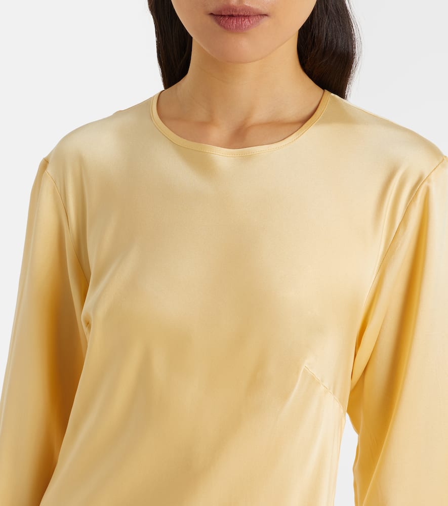 Salina silk charmeuse midi dress