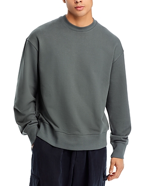 Logo-print organic-cotton sweatshirt - Green