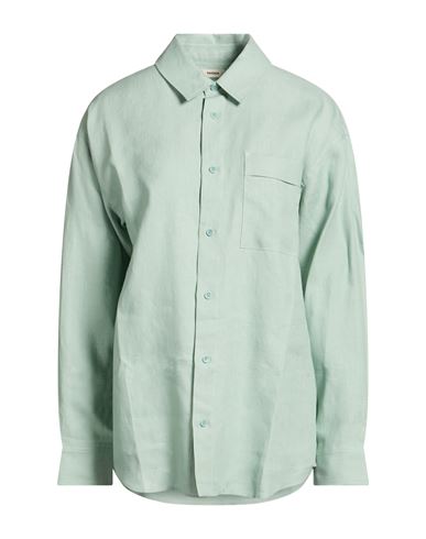 Woman Shirt Sage green Size XS Linen