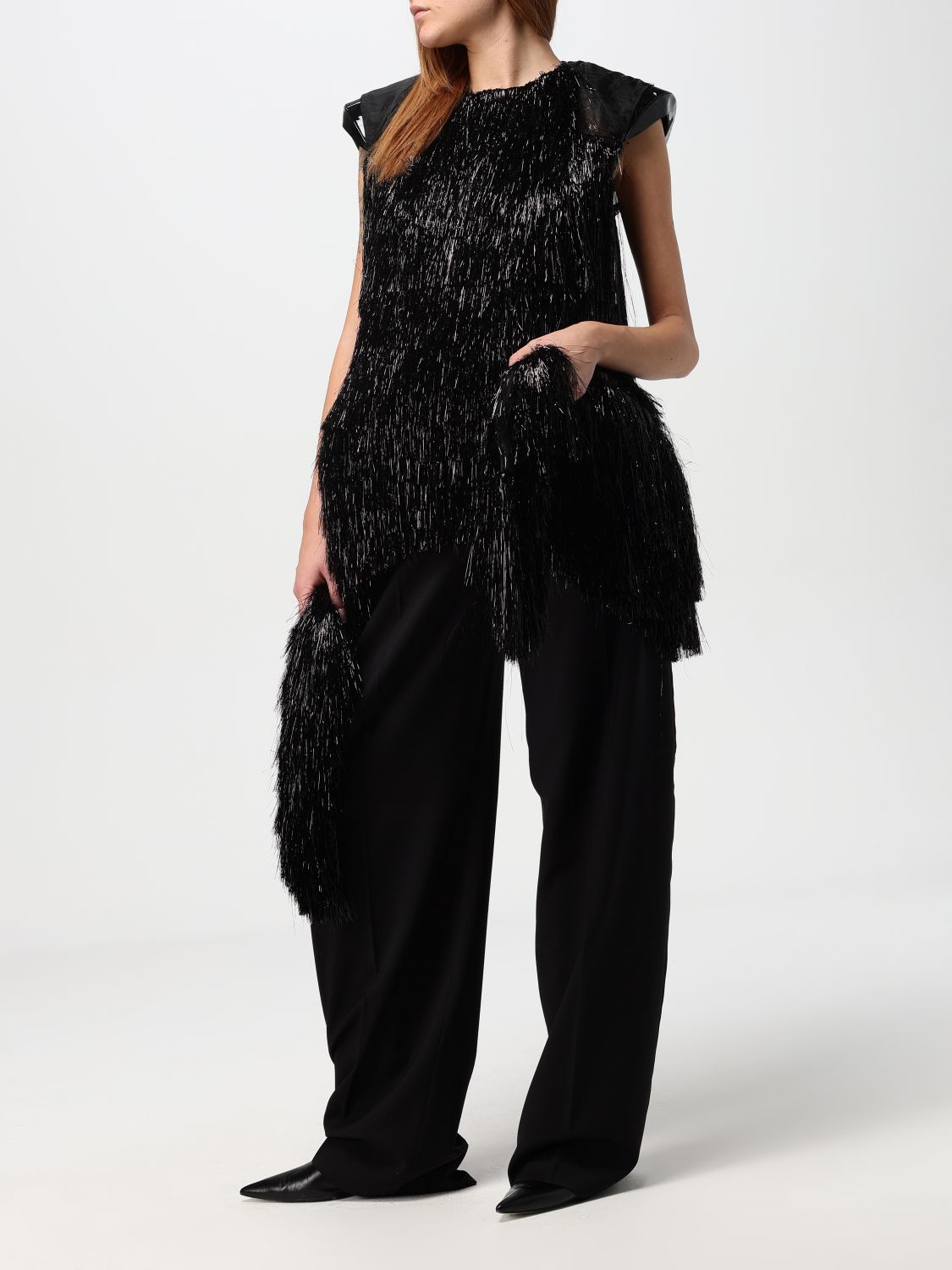 Fringed top - Black