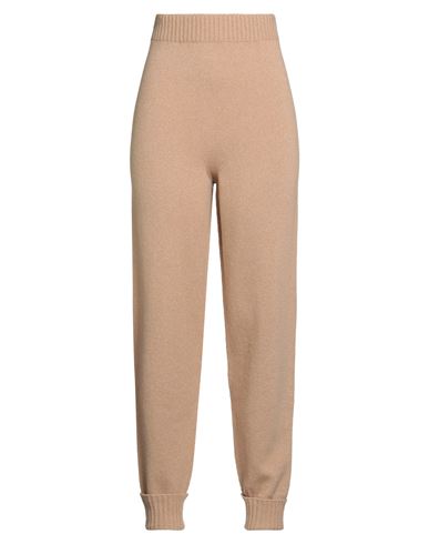 Woman Pants Camel Size M Wool, Cashmere, Polyester