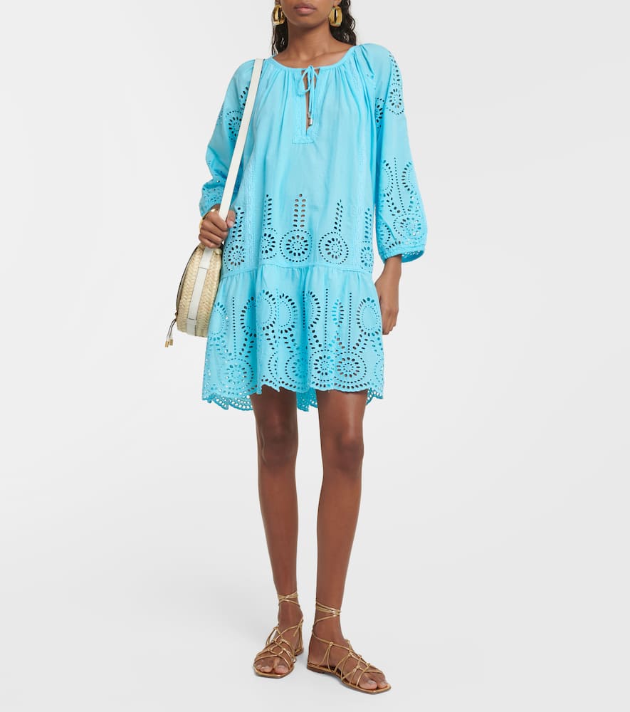 Melissa Odabash Ashley broderie anglaise cotton kaftan