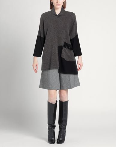 Woman Turtleneck Grey Size 10 Polyester, Rayon, Elastane, Polyurethane