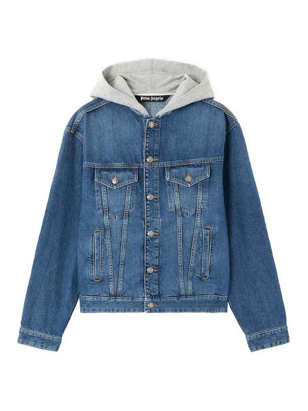 Palm Angels - hooded coat featuring practical front pocket