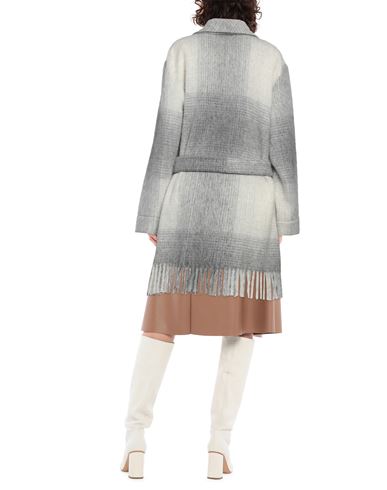 Woman Overcoat & Trench Coat Light grey Size L Alpaca wool, Wool, Viscose