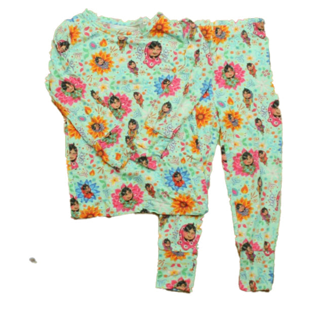 Girls Aqua 2-piece Pajamas