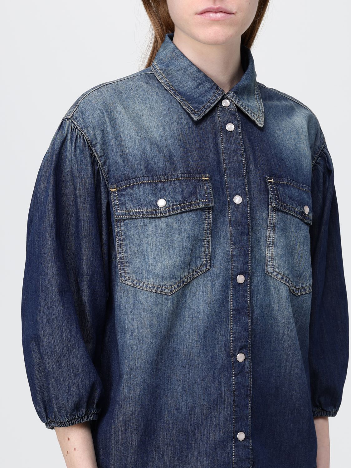 Shirt Woman color Denim