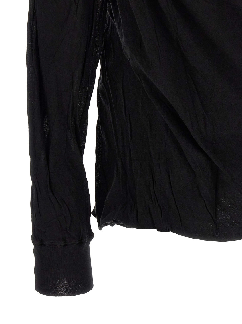 Rick Owens - jumbo double ls crinkled long sleeve t-shirt
