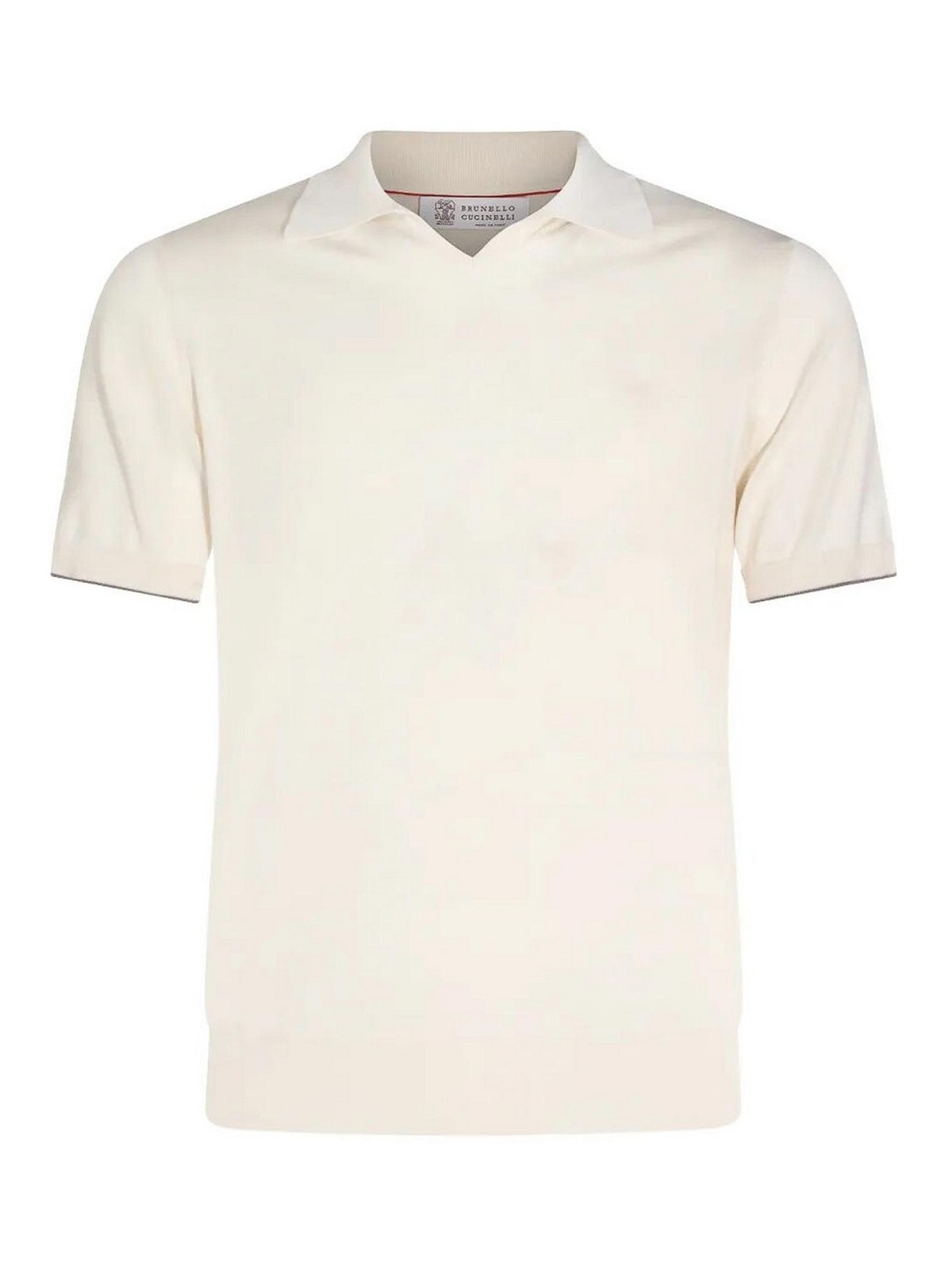 Brunello Cucinelli - polo shirt short sleeves ribbed cuff