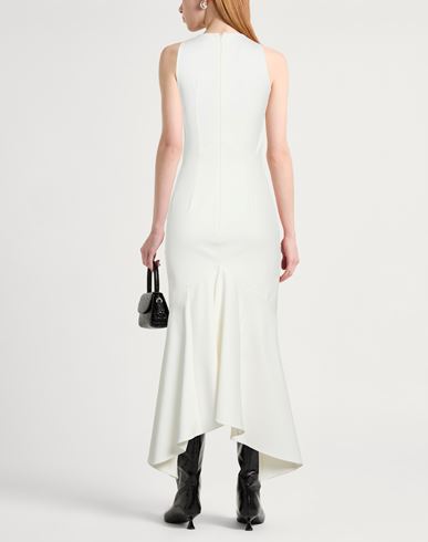 Woman Midi dress White Size 2 Polyester, Elastane