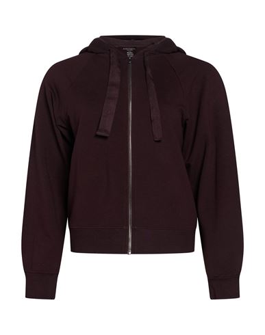 Woman Sweatshirt Dark brown Size 3 Viscose, Elastane
