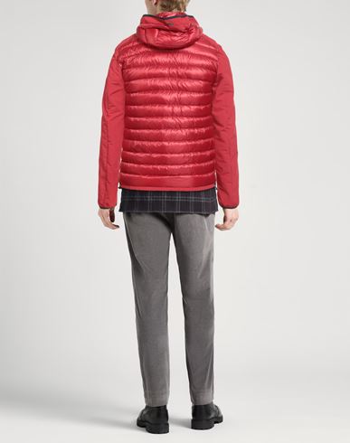 Man Puffer Red Size 36 Polyamide, Polyester