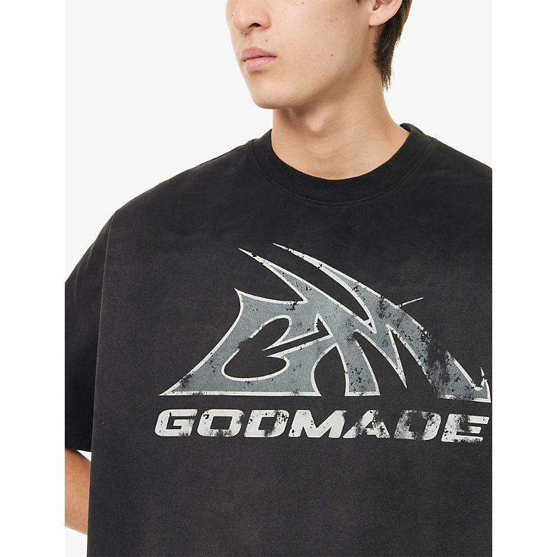Mens Core Graphic-Print Cotton T-Shirt