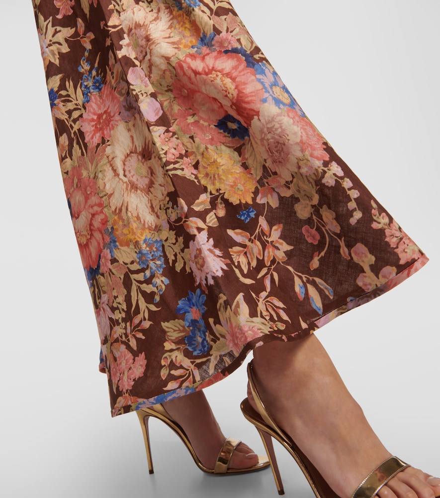 Zimmermann August floral linen maxi dress