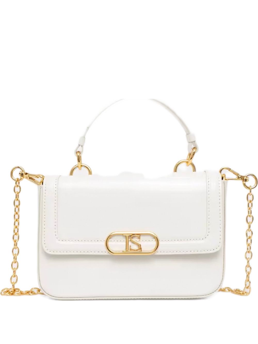 Inante leather tote bag - 2020002 CREAM-GOLD