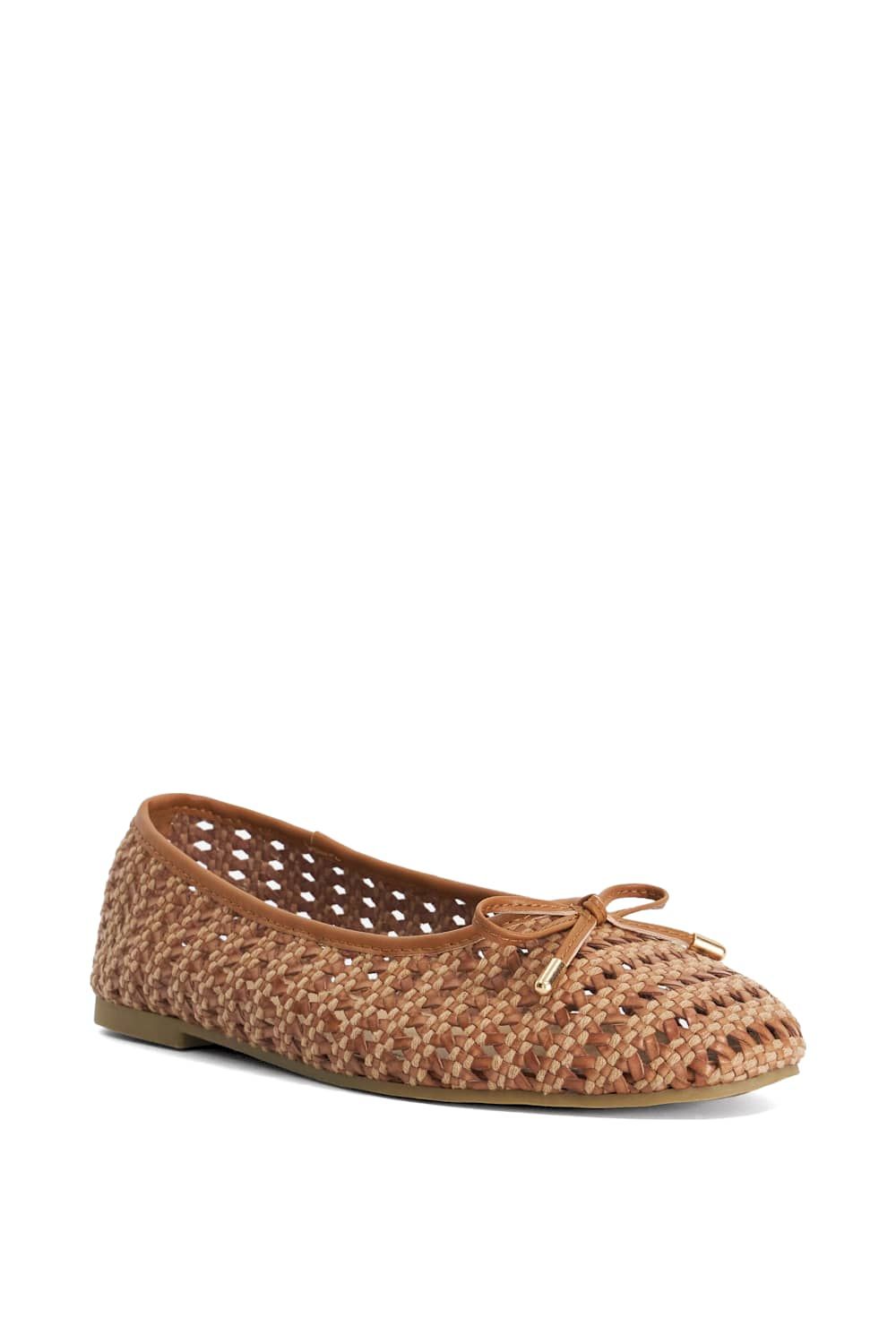 Dune London Women's 'Hypnos' Ballet Pumps Flat in Brown