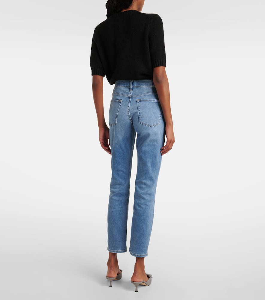 Mid-rise slim jeans