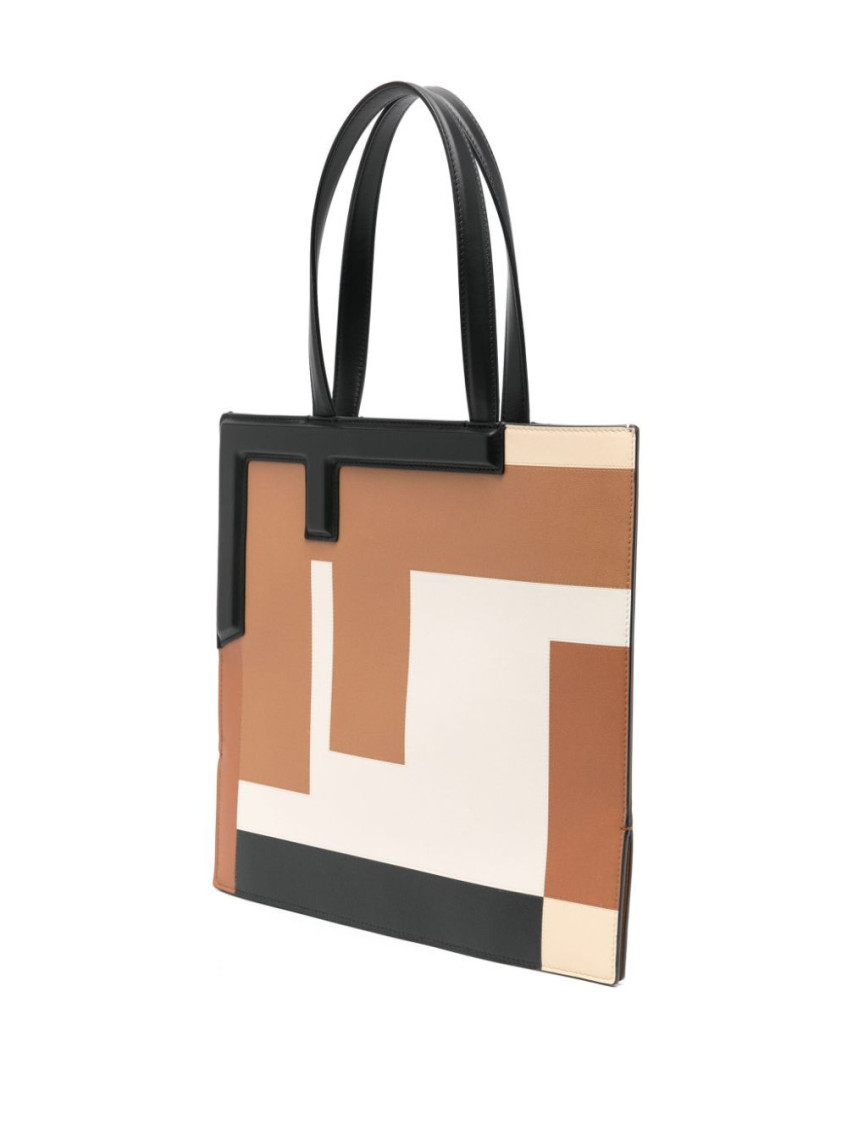 Multicolor Flip Medium Tote Bag